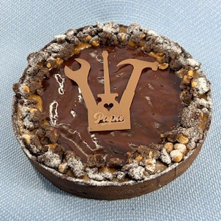 illustration pour le produit FLAN AU CHOCOLAT et CRAQUELIN NOISETTE