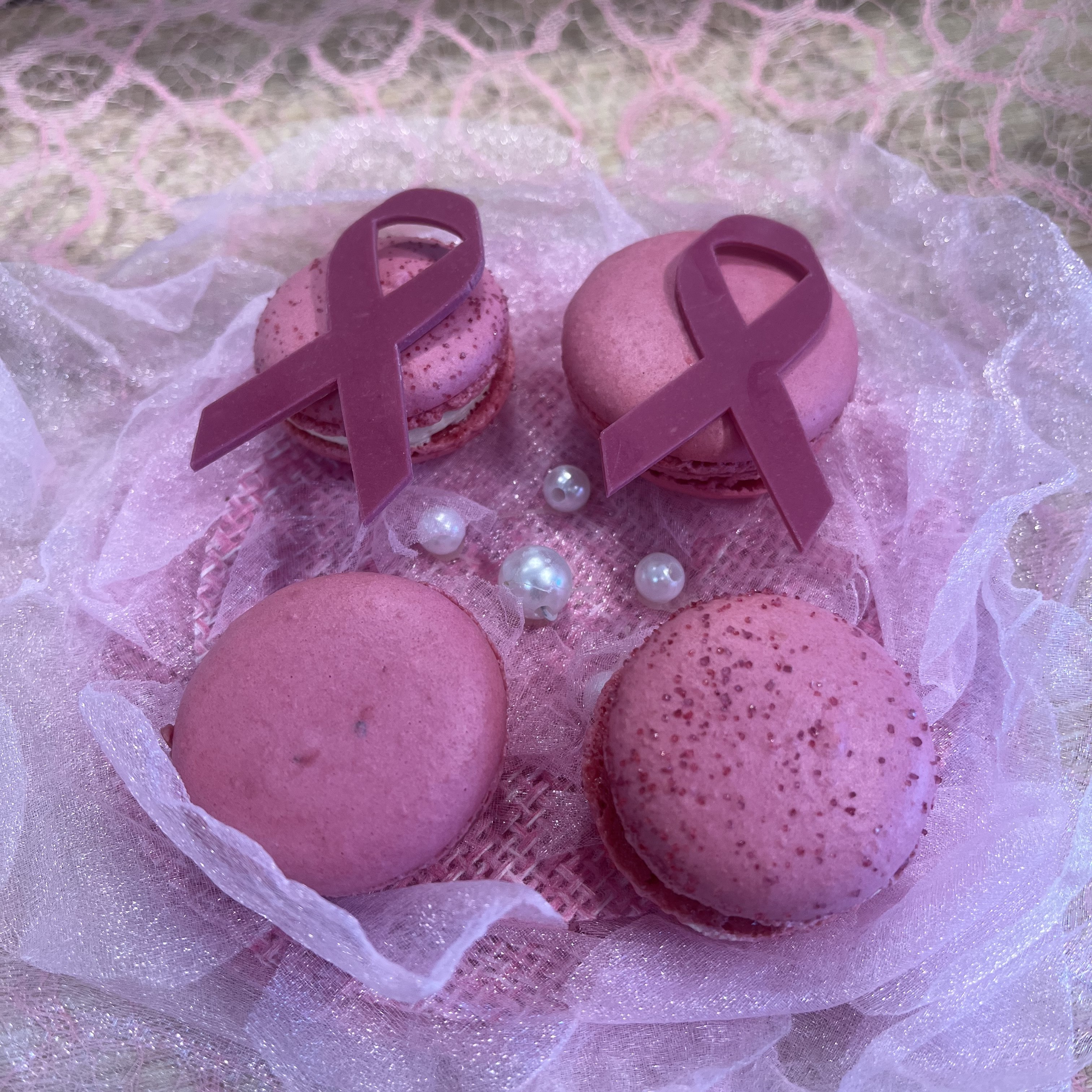 macarons rose